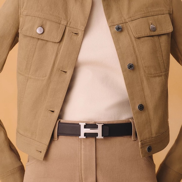 Authentic Hermes Reversible Belt and Palladium H Buckle (PHW) main image 9